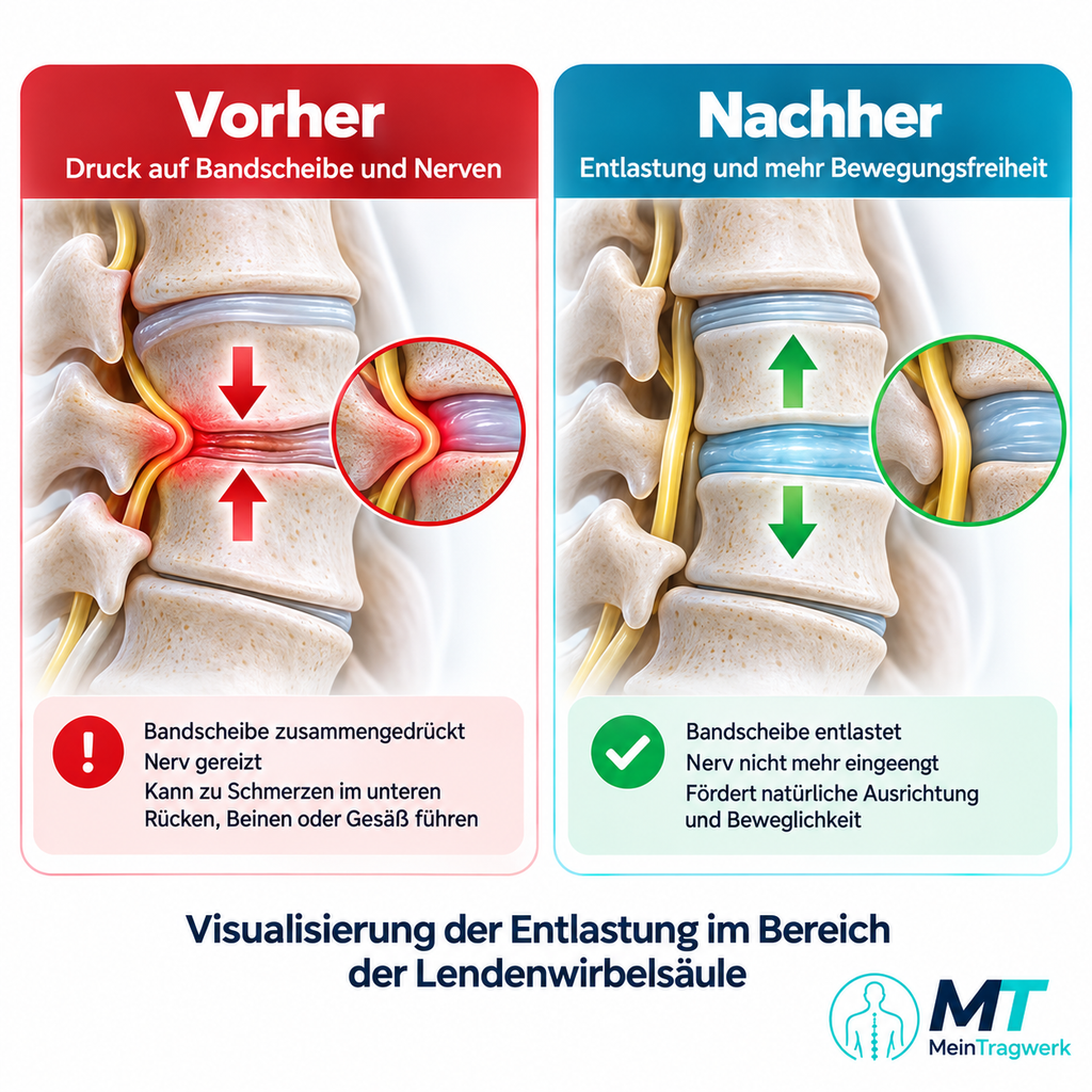 Rückenmassage Wärme & Entlastung 3-in-1