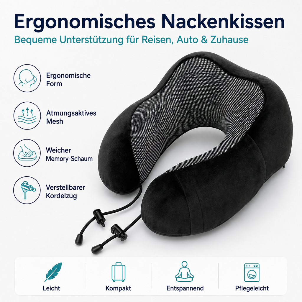 Ergonomisches Nacken-/Reisekissen