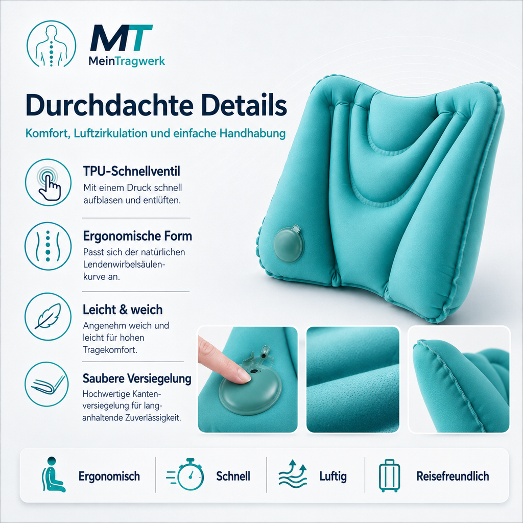 Lordosestütze (Büro/Auto)