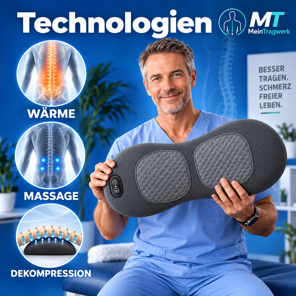 Rückenmassage Wärme & Entlastung 3-in-1