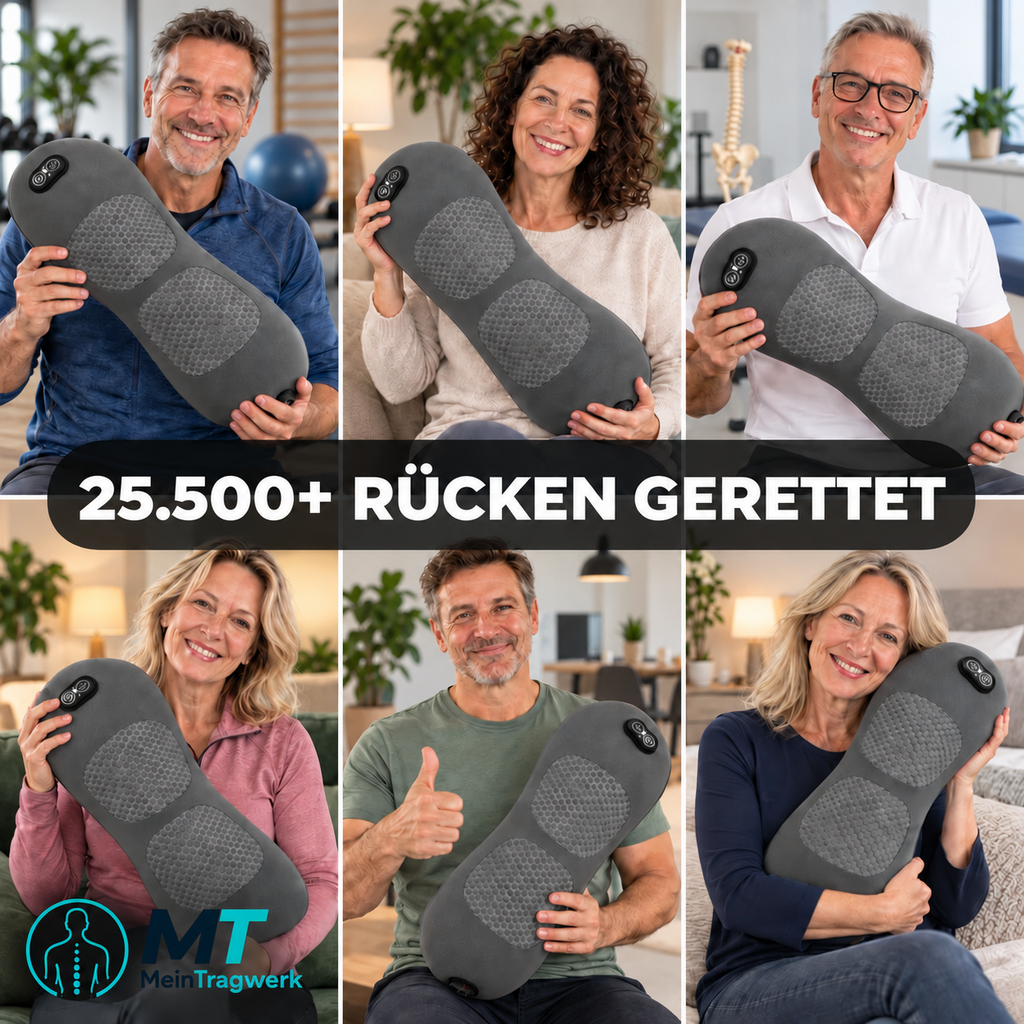 Rückenmassage Wärme & Entlastung 3-in-1