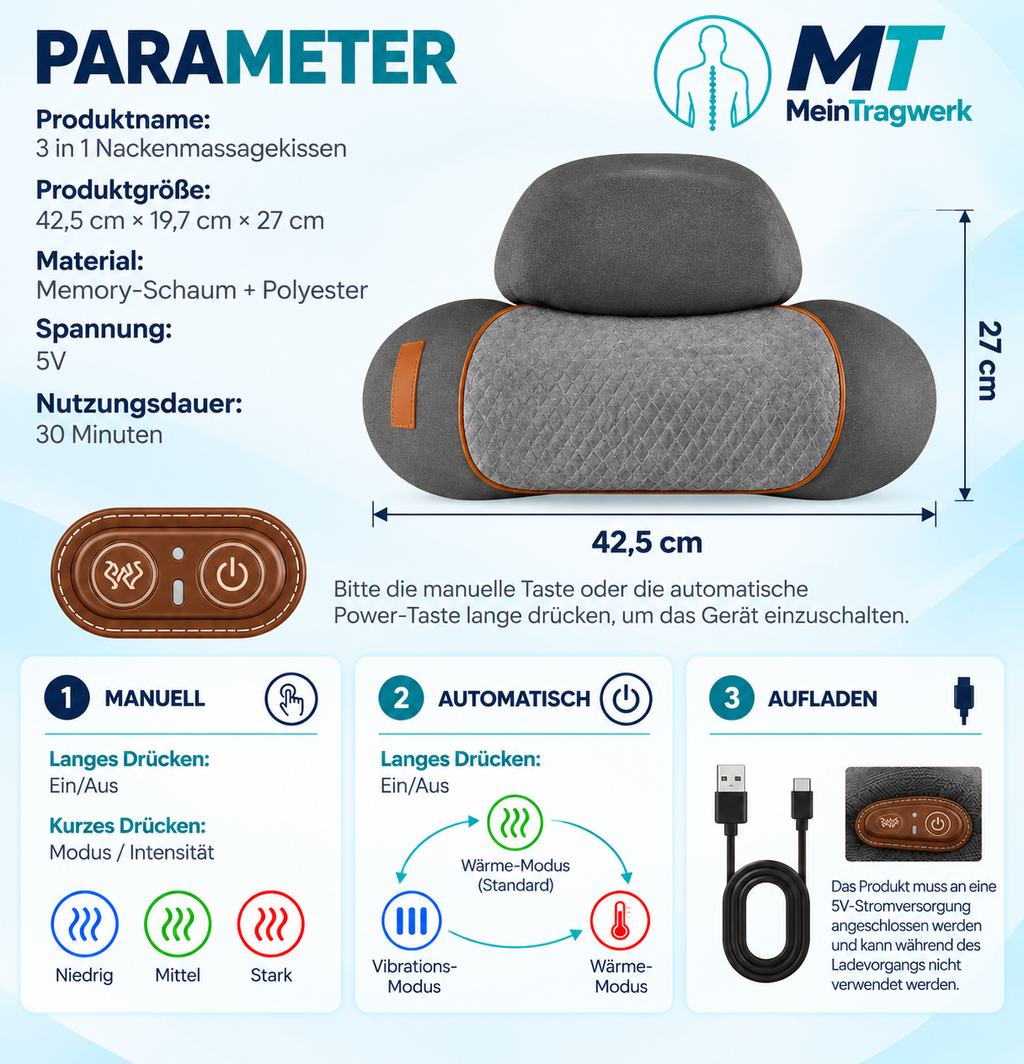 Nackenmassage Relax Pro 3-in-1