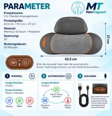 Nackenmassage Relax Pro 3-in-1